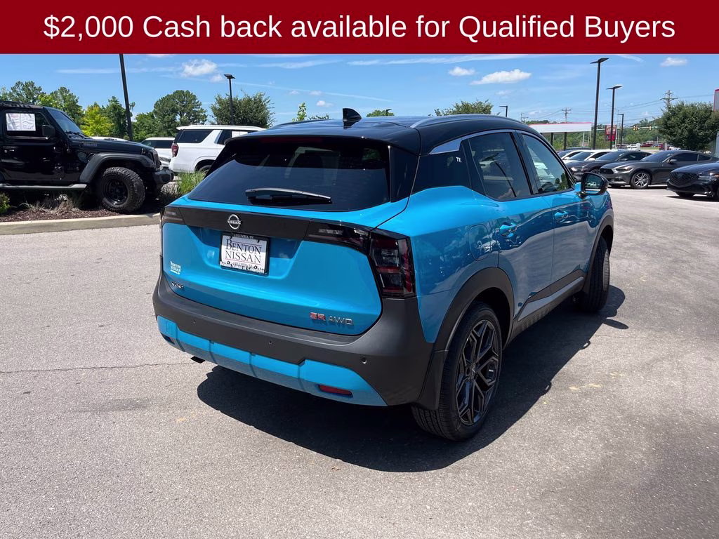2026 Arctic Ice Blue/Black Nissan Kicks SR AWD SUV