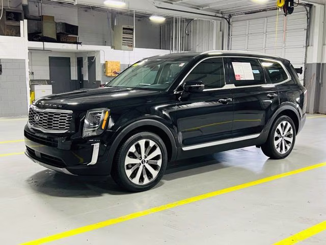 2021 Ebony Black Kia Telluride S AWD SUV
