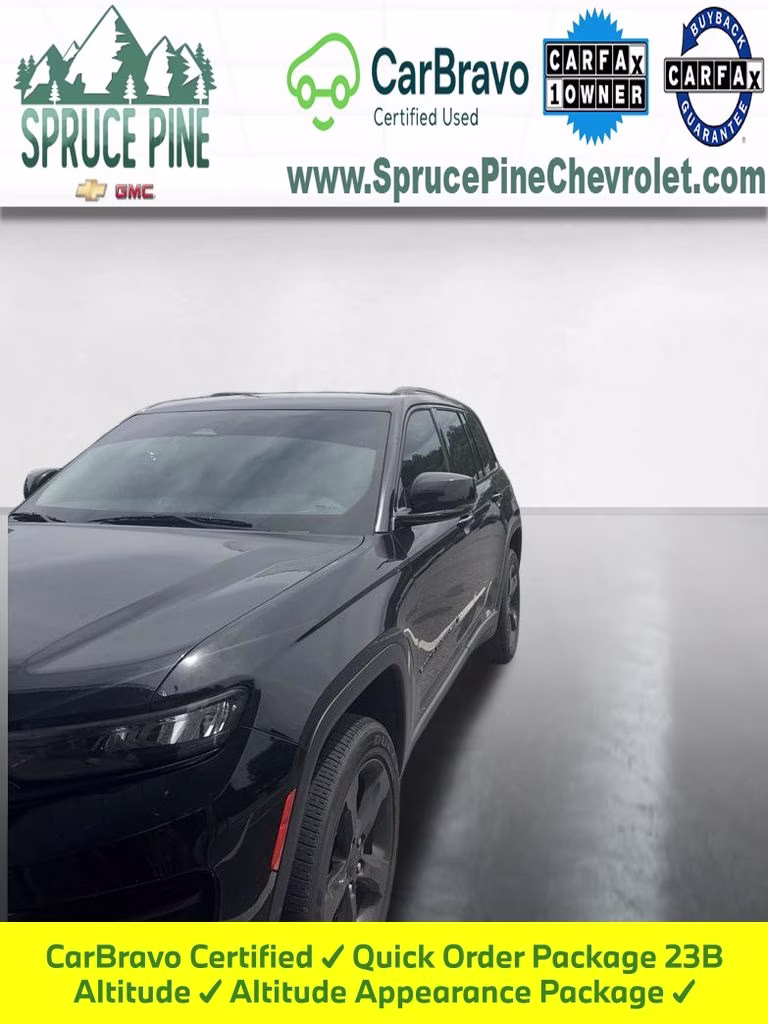 2023 Diamond Black Crystal Pearlcoat Jeep Grand Cherokee Altitude X 4X4 SUV