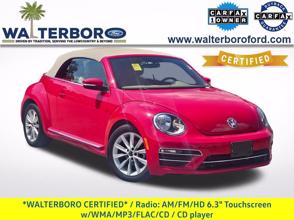 2019 Tornado Red Volkswagen Beetle Convertible 2.0T SE FWD Convertible