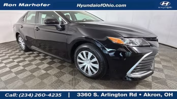2023 Midnight Black Metallic Toyota Camry Hybrid LE FWD Sedan