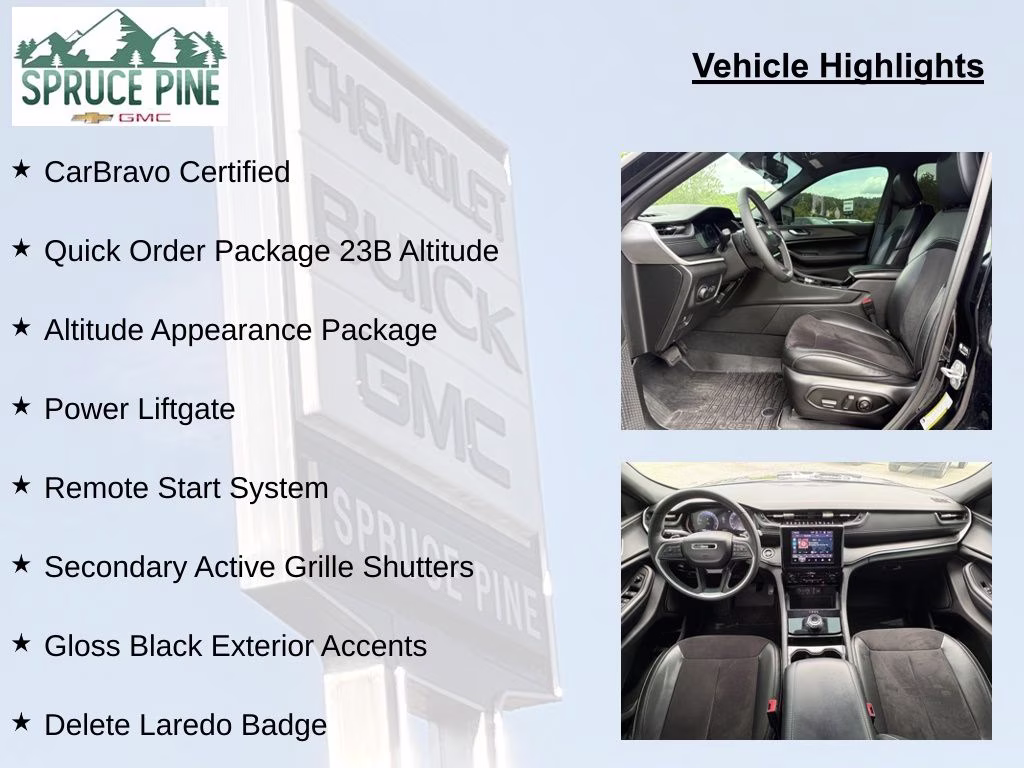 2023 Diamond Black Crystal Pearlcoat Jeep Grand Cherokee Altitude X 4X4 SUV