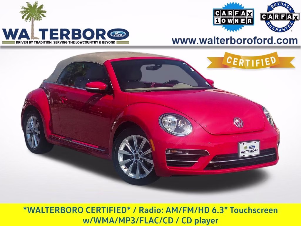 2019 Tornado Red Volkswagen Beetle Convertible 2.0T SE FWD Convertible