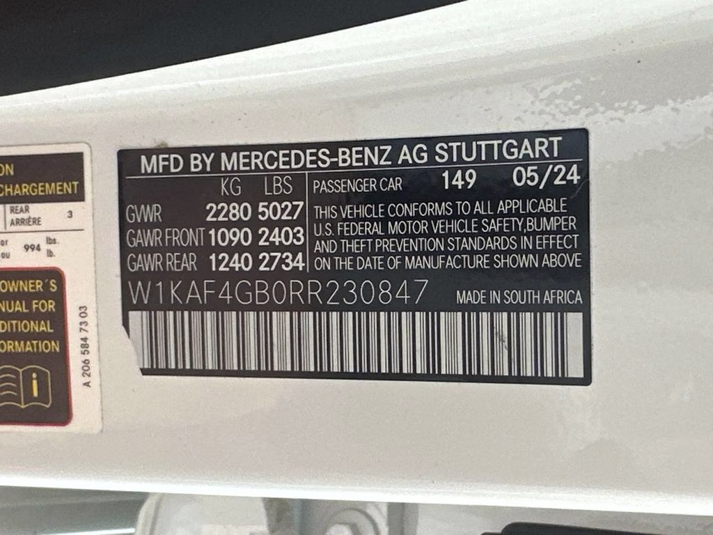 2024 Polar White Mercedes-Benz C-Class C 300 RWD Sedan