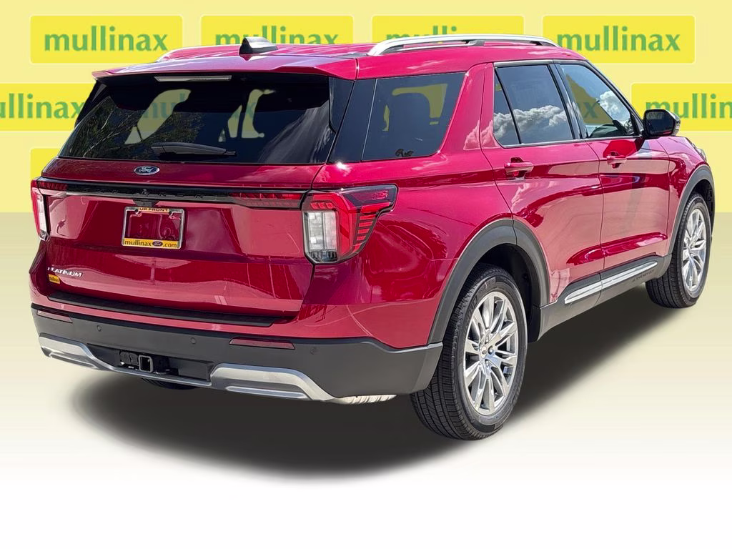 2026 Rapid Red Metallic Tinted Clearcoat Ford Explorer Platinum RWD SUV