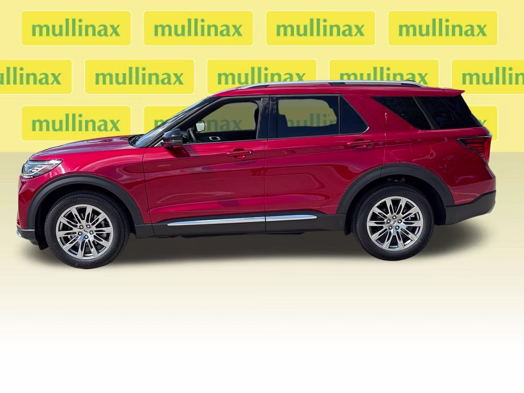2026 Rapid Red Metallic Tinted Clearcoat Ford Explorer Platinum RWD SUV