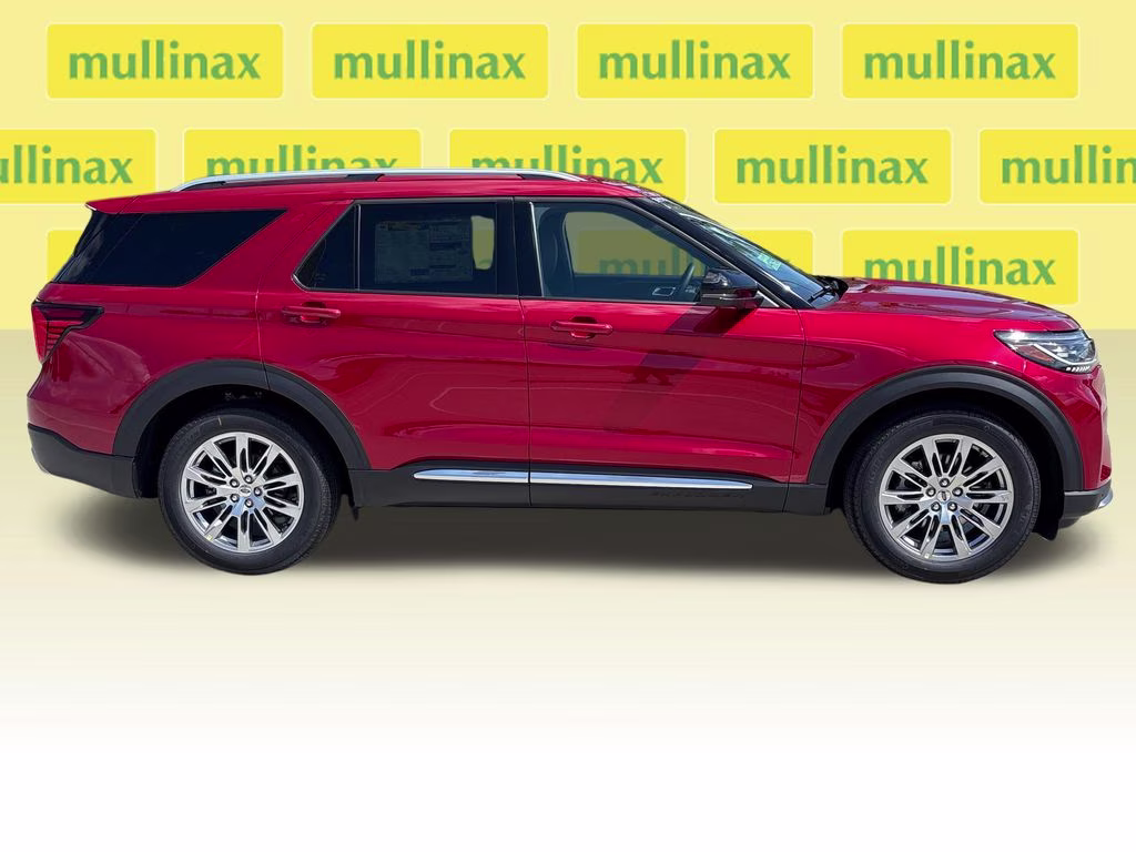2026 Rapid Red Metallic Tinted Clearcoat Ford Explorer Platinum RWD SUV