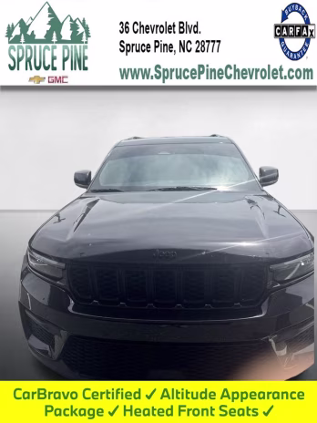 2023 Diamond Black Crystal Pearlcoat Jeep Grand Cherokee Altitude X 4X4 SUV
