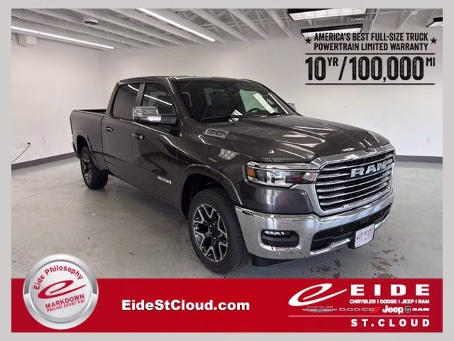 2026 Granite Crystal Metallic Clearcoat Ram 1500 Laramie 4X4 Truck