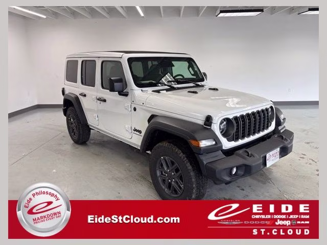 2026 Bright White Clearcoat Jeep Wrangler Sport S 4X4 SUV