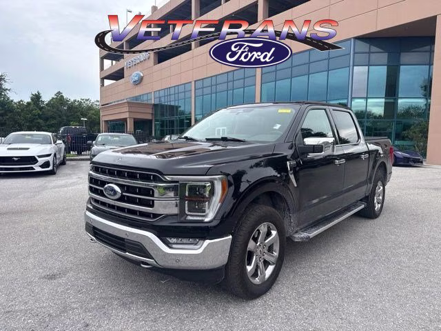 2023 Antimatter Blue Metallic Ford F-150 LARIAT Crew Cab Pickup 4X4 Truck