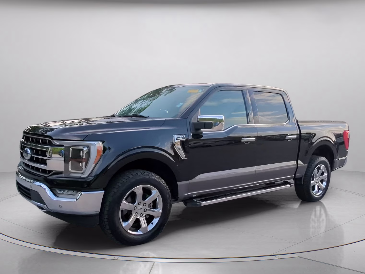 2023 Antimatter Blue Metallic Ford F-150 LARIAT Crew Cab Pickup 4X4 Truck