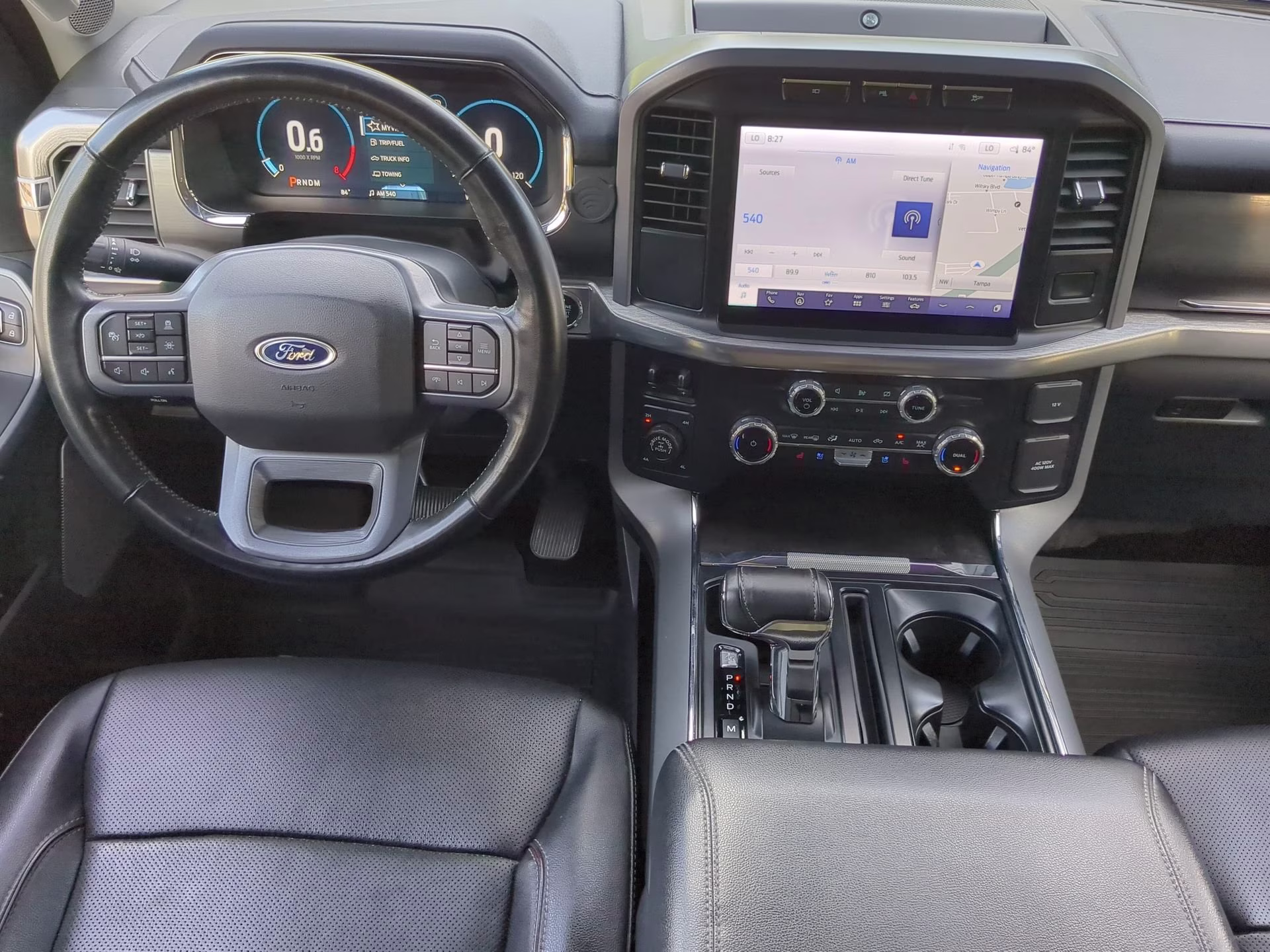 2023 Antimatter Blue Metallic Ford F-150 LARIAT Crew Cab Pickup 4X4 Truck