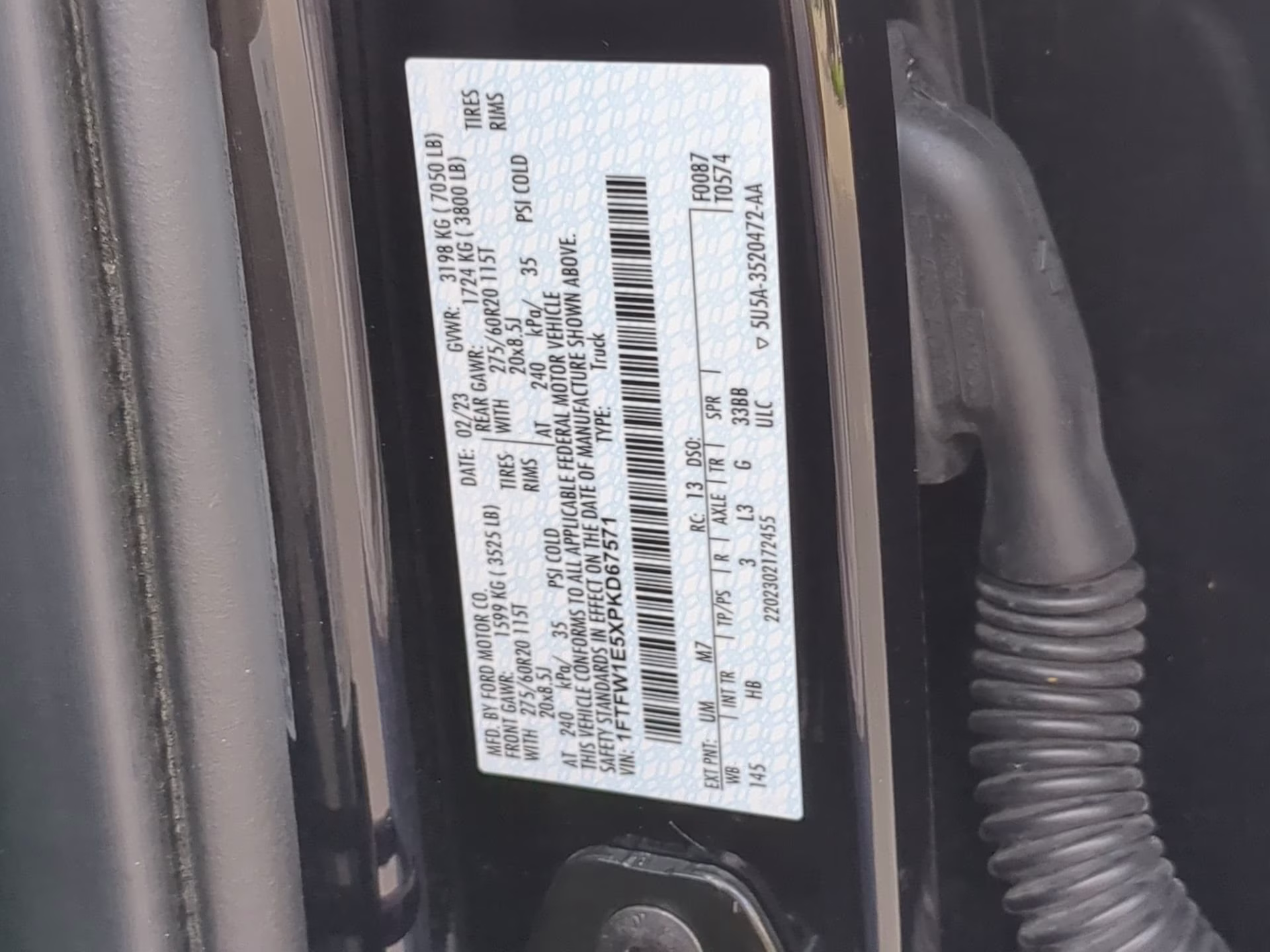 2023 Antimatter Blue Metallic Ford F-150 LARIAT Crew Cab Pickup 4X4 Truck