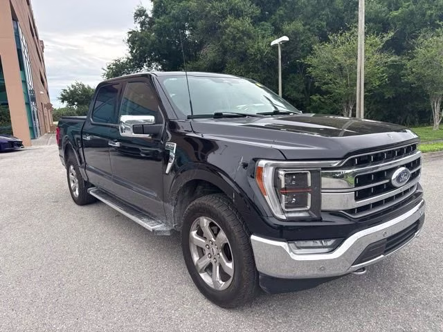 2023 Antimatter Blue Metallic Ford F-150 LARIAT Crew Cab Pickup 4X4 Truck