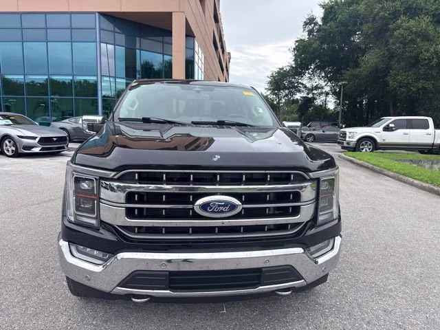 2023 Antimatter Blue Metallic Ford F-150 LARIAT Crew Cab Pickup 4X4 Truck