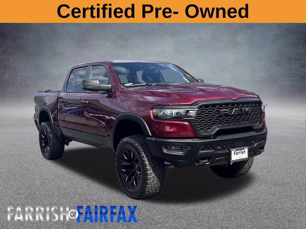 2025 Delmonico Red Pearlcoat Ram 1500 Rebel 4X4 Truck
