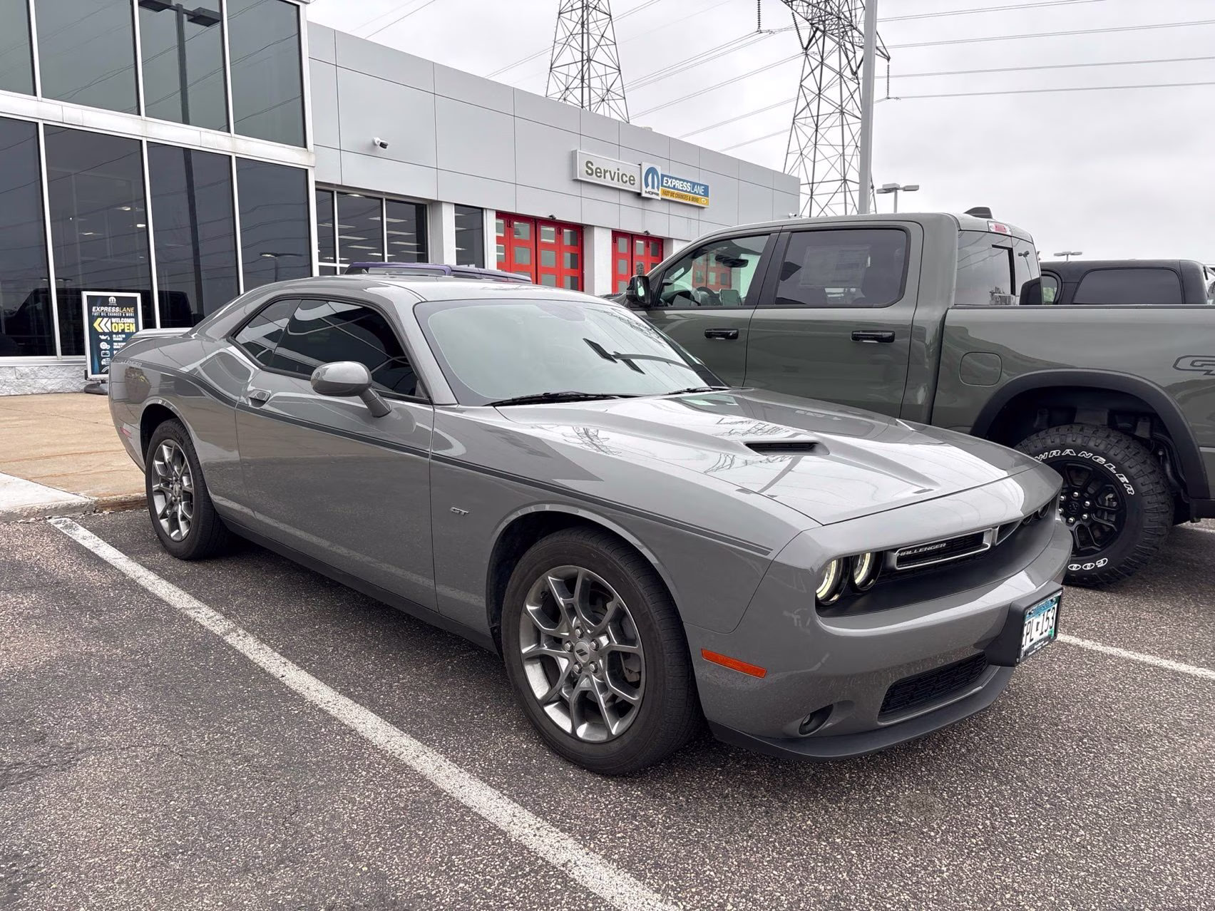 2017 Destroyer Gray Clearcoat Dodge Challenger GT AWD Coupe