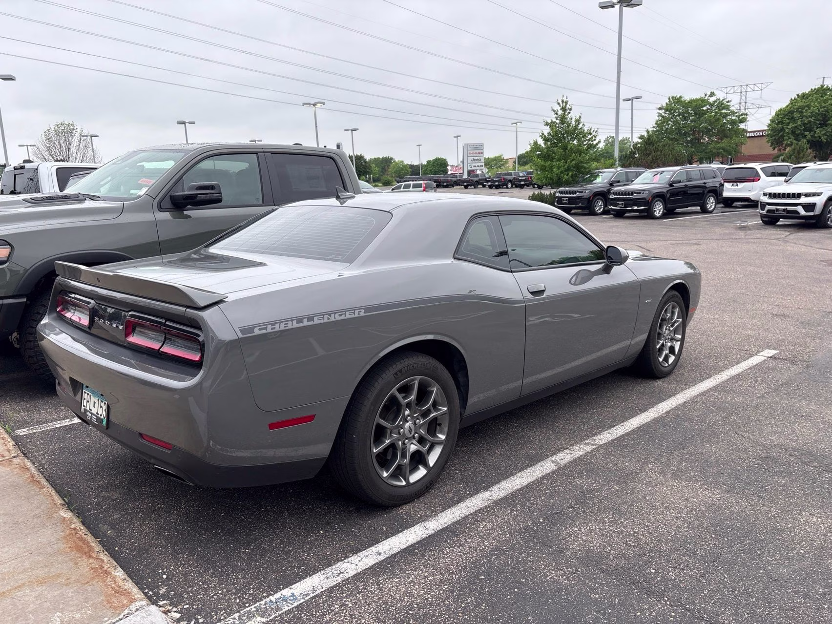2017 Destroyer Gray Clearcoat Dodge Challenger GT AWD Coupe