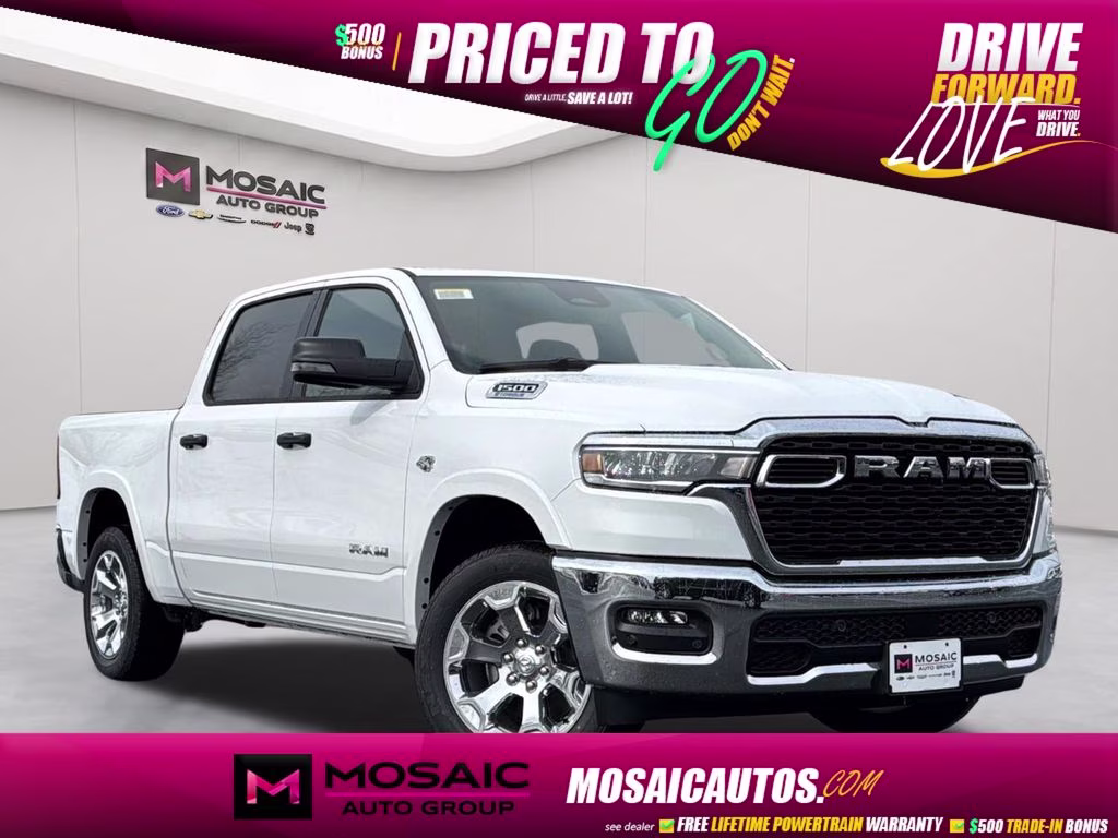 2026 Bright White Clearcoat Ram 1500 Big Horn 4X4 Truck