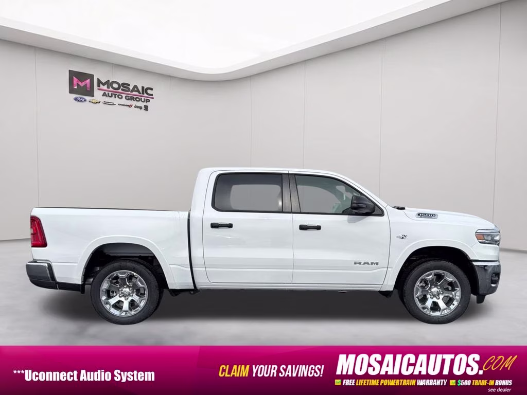 2026 Bright White Clearcoat Ram 1500 Big Horn 4X4 Truck