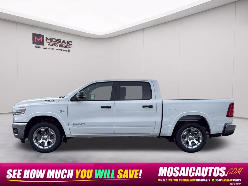 2026 Bright White Clearcoat Ram 1500 Big Horn 4X4 Truck