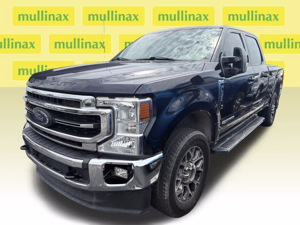 2021 Blue Metallic Ford Super Duty F-250 SRW Lariat 4X4 Truck