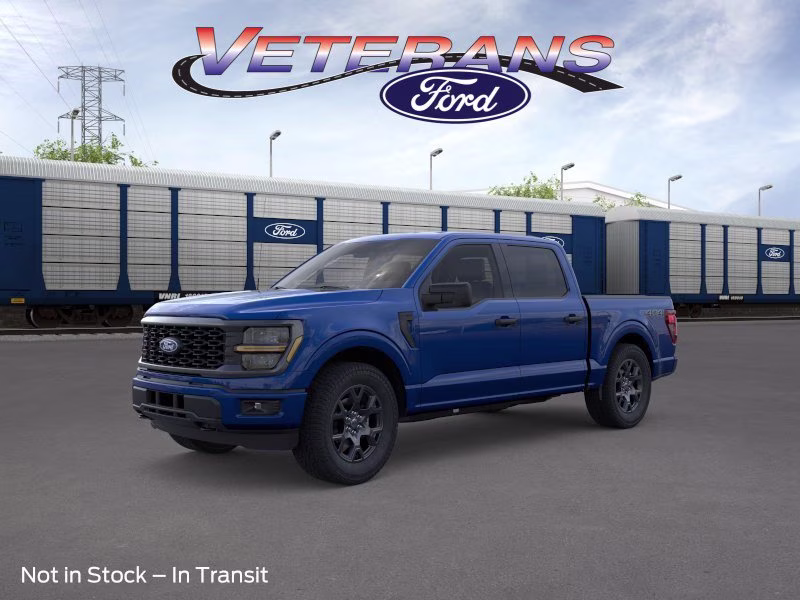 2026 Argon Blue Metallic Ford F-150 STX Crew Cab Pickup 4X4 Truck