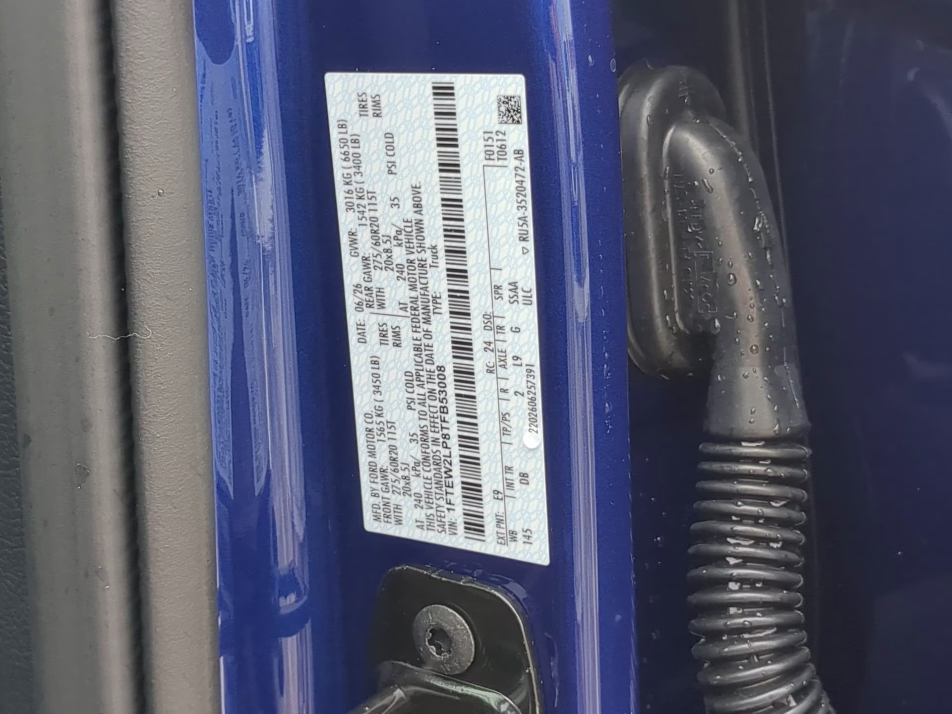 2026 Argon Blue Metallic Ford F-150 STX Crew Cab Pickup 4X4 Truck