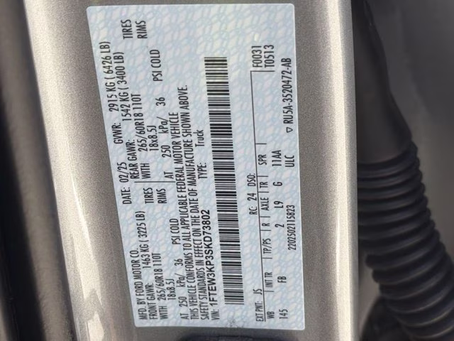 2025 Silver Metallic Ford F-150 XLT RWD Truck