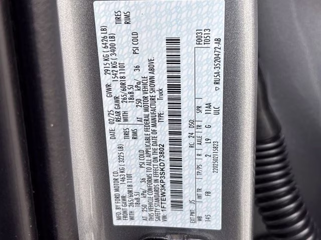 2025 Silver Metallic Ford F-150 XLT RWD Truck