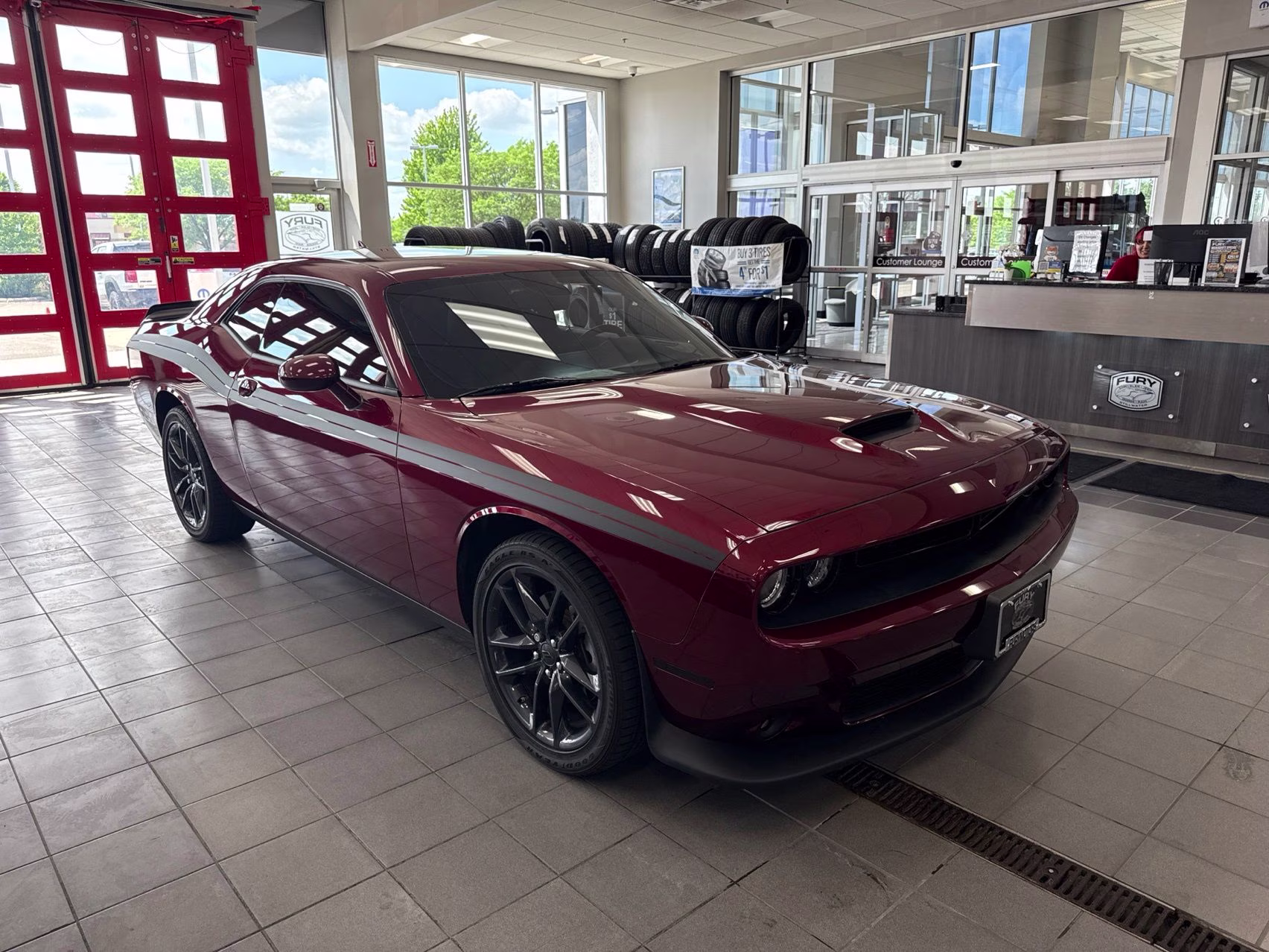2023 Octane Red Pearlcoat Dodge Challenger GT AWD Coupe