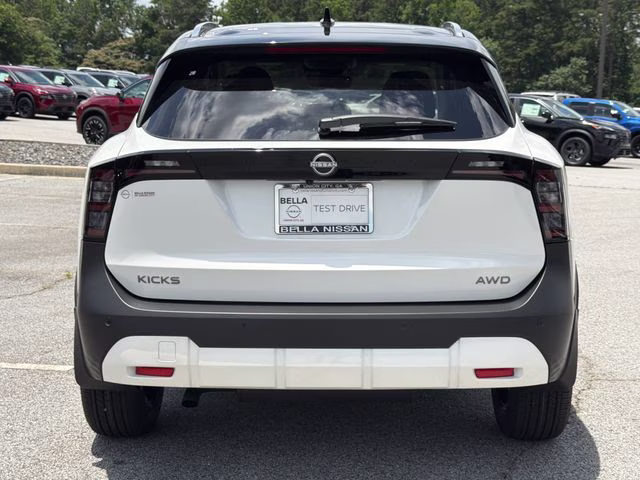 2026 Aspen White/Super Black Nissan Kicks SV AWD SUV