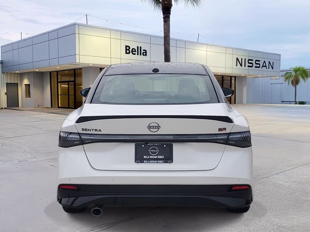 2026 Aspen White/Super Black Nissan Sentra SR FWD Sedan