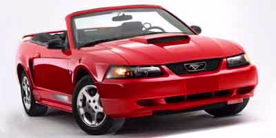 2004 Red Ford Mustang V6 RWD Convertible