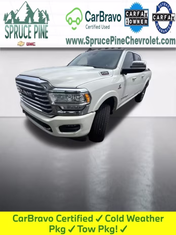 2021 Pearl White Ram 2500 Longhorn 4X4 Truck