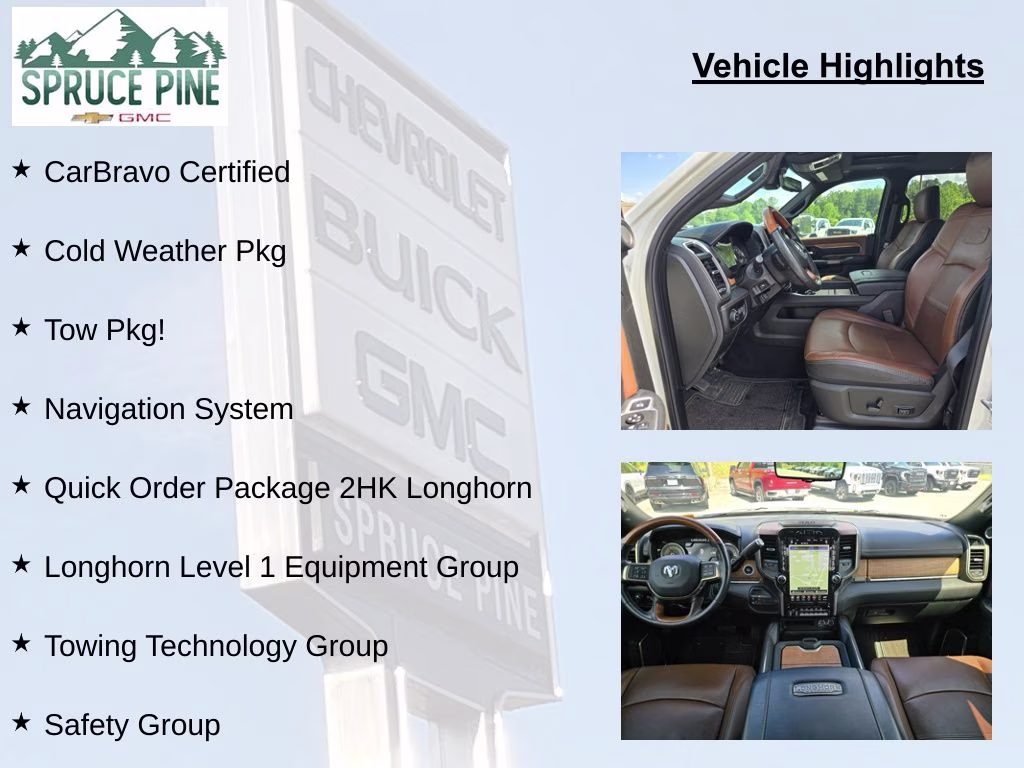 2021 Pearl White Ram 2500 Longhorn 4X4 Truck