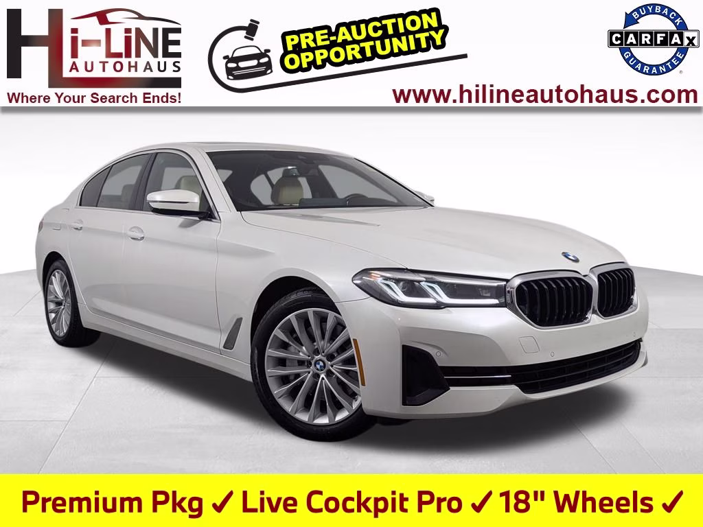 2022 Mineral White Metallic BMW 5 Series 530i RWD Sedan