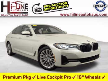 2022 White Metallic BMW 5 Series 530i RWD Sedan