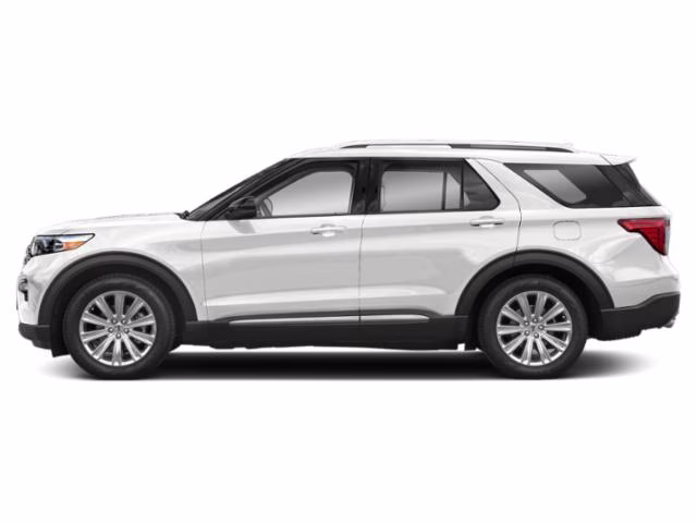 2023 Star White Metallic Tri-Coat Ford Explorer Limited 4X4 SUV