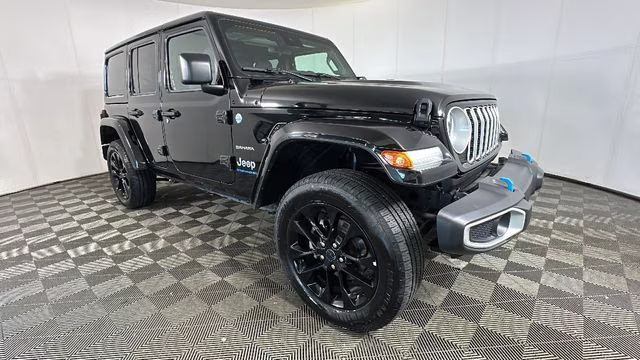 2024 Black Clearcoat Jeep Wrangler Sahara 4xe 4X4 SUV