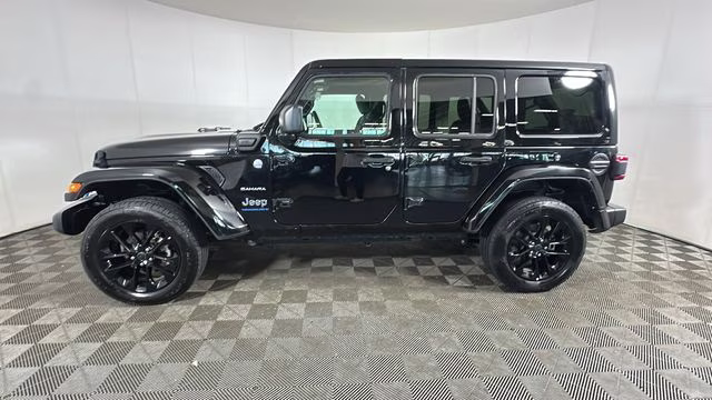 2024 Black Clearcoat Jeep Wrangler Sahara 4xe 4X4 SUV