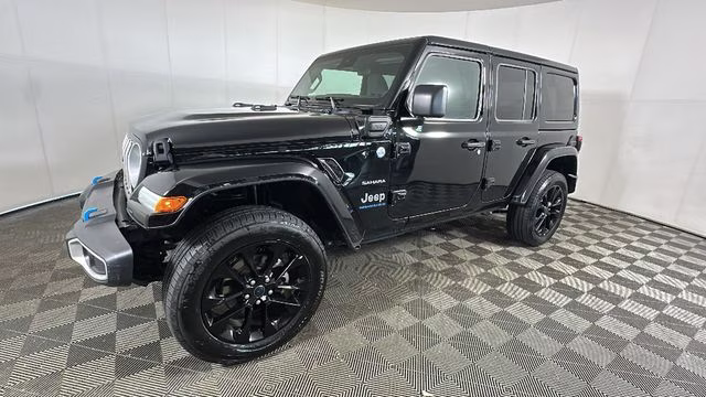 2024 Black Clearcoat Jeep Wrangler Sahara 4xe 4X4 SUV
