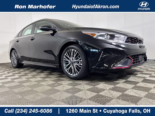 2023 Aurora Black Pearl Kia Forte GT-Line FWD Sedan