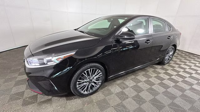 2023 Aurora Black Pearl Kia Forte GT-Line FWD Sedan