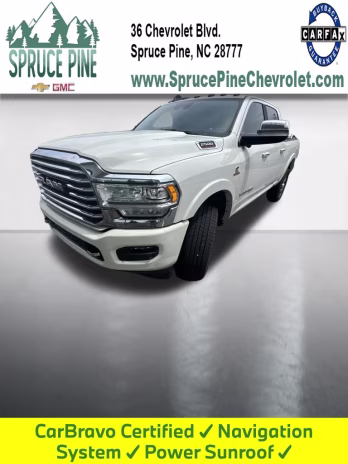 2021 Pearl White Ram 2500 Longhorn 4X4 Truck