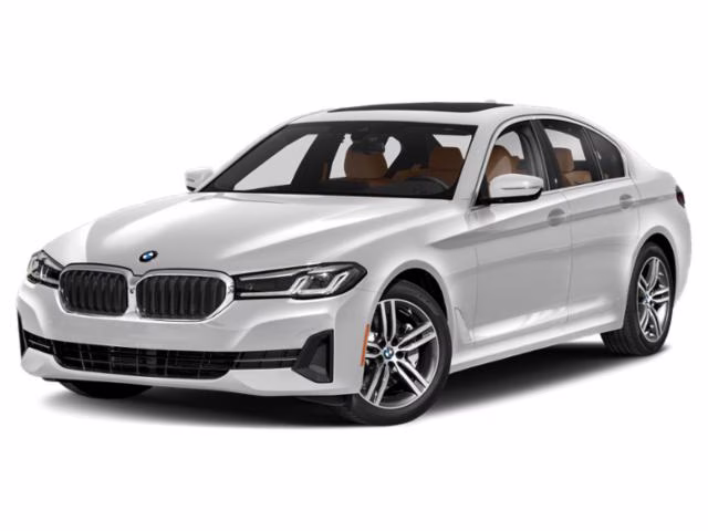 2022 White Metallic BMW 5 Series 530i RWD Sedan