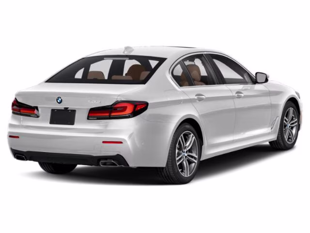 2022 White Metallic BMW 5 Series 530i RWD Sedan
