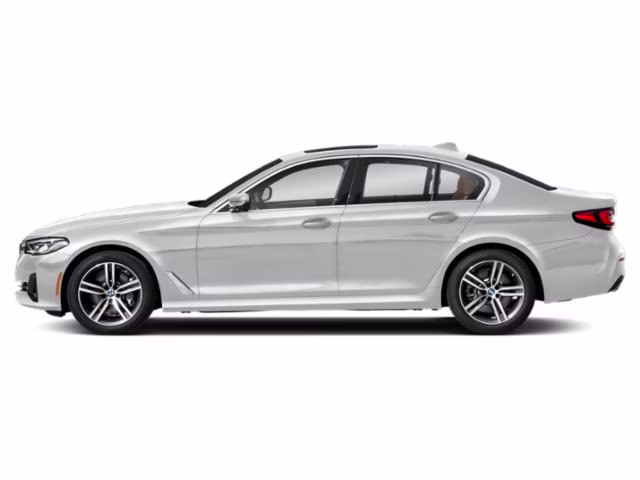 2022 White Metallic BMW 5 Series 530i RWD Sedan
