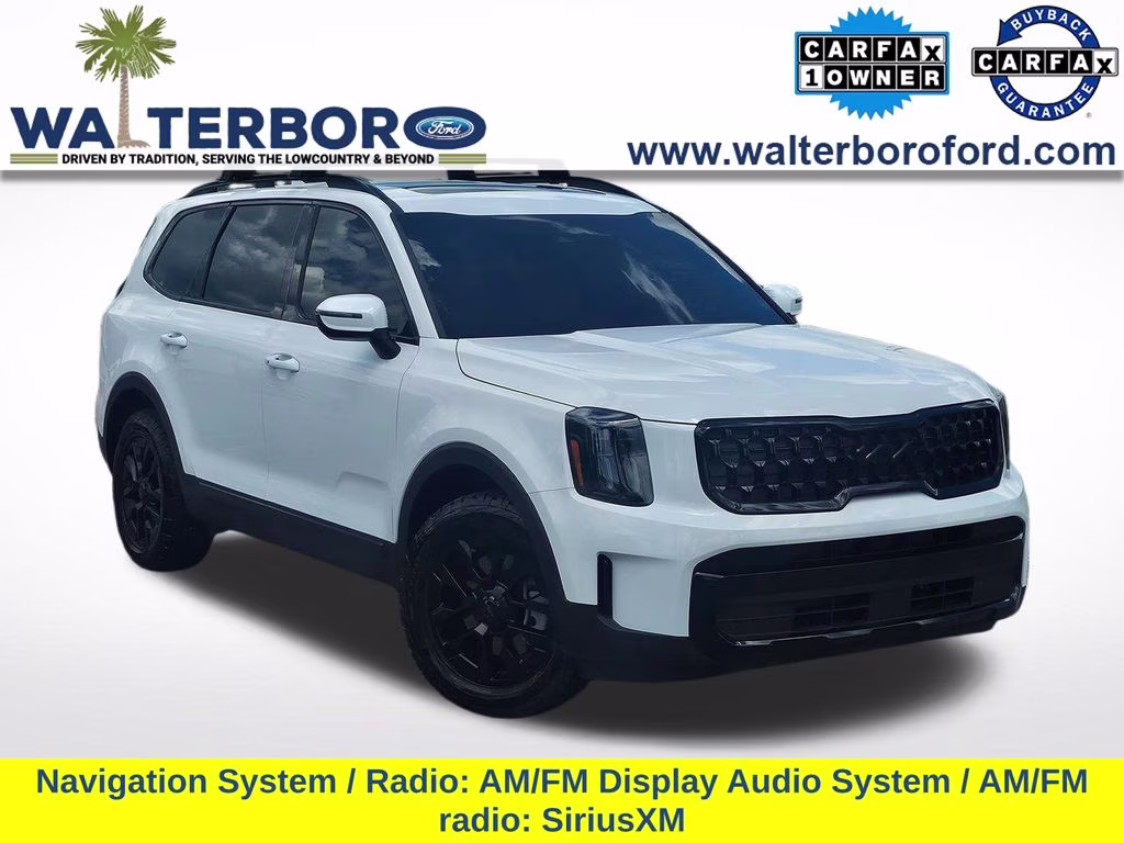 2025 Glacial White Pearl Kia Telluride EX X-Pro AWD SUV